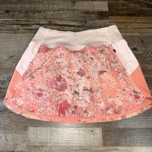 Outdoor Voices Athletic Skort Built In Shorts Coral Womens Small FLAWED see desc